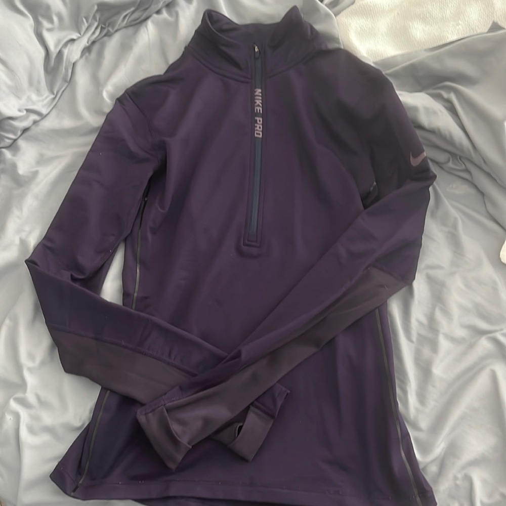 Nike Pro Hyperwarm long sleeve zip shirt